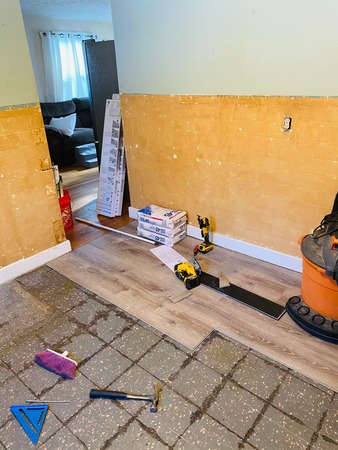 TH Finish Carpentry — Floor installation service example